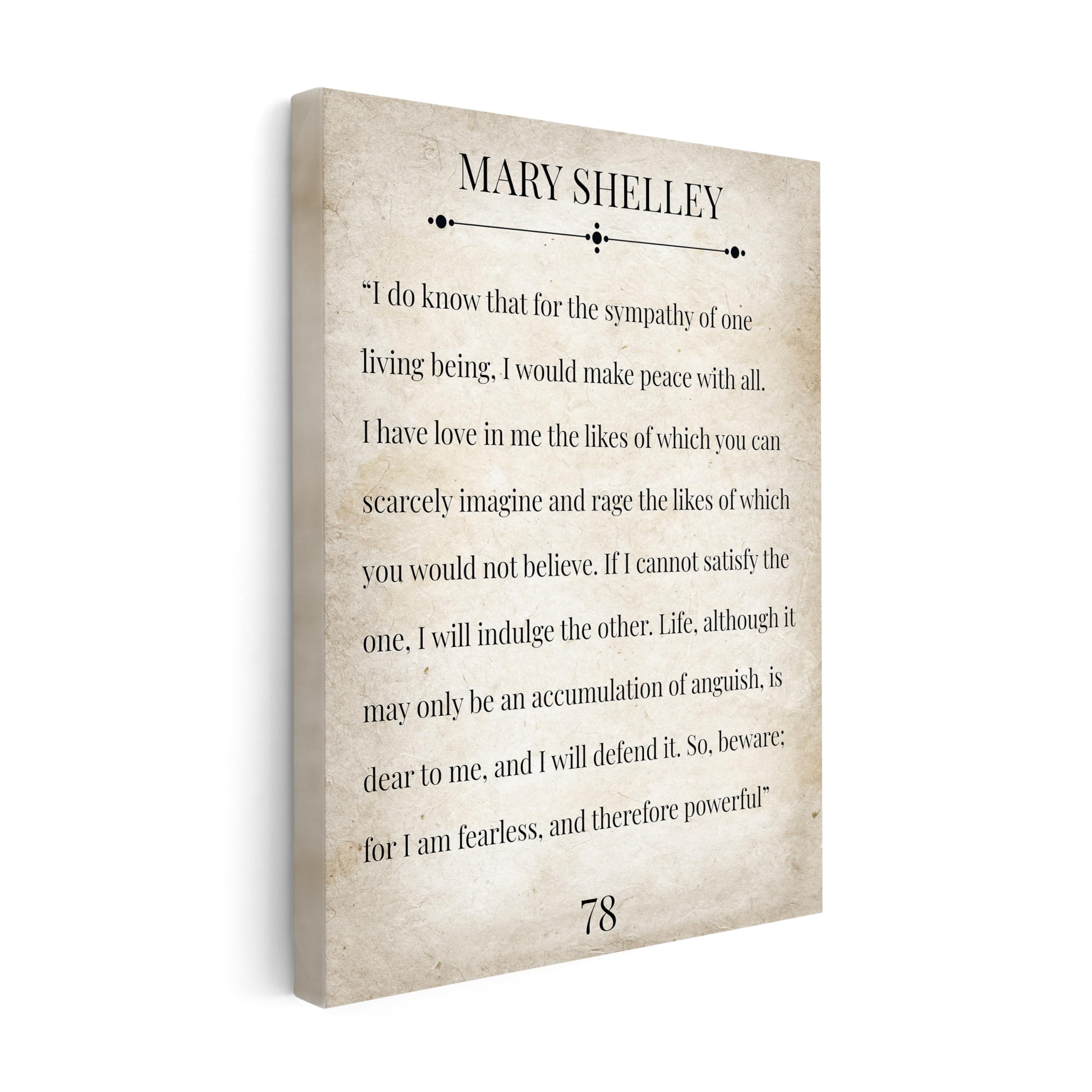 Quote & Poem Art Canvas